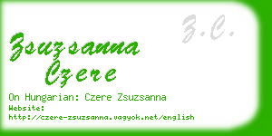 zsuzsanna czere business card